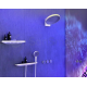 Шланговое подключение HANSGROHE Rainfinity 26858700 с полкой и держателем, белый матовый графит