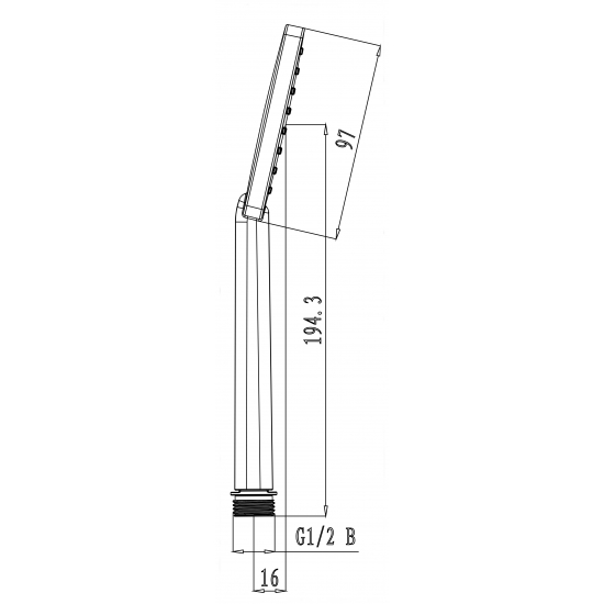 Лейка для душа LEMARK LM1411C хром