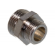 Ниппель резьбовой переходной VALTEC 1/2" х 3/8" латунный 15-10 мм VTr.580.N.0403