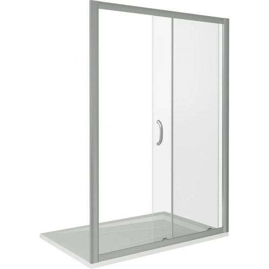 Душевая дверь в нишу BAS Good door Infinity WTW-140-C-CH 140x185 стекло прозрачное, профиль хром