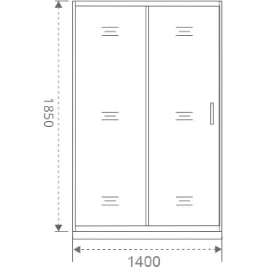 Душевая дверь в нишу BAS Good door Infinity WTW-140-C-CH 140x185 стекло прозрачное, профиль хром