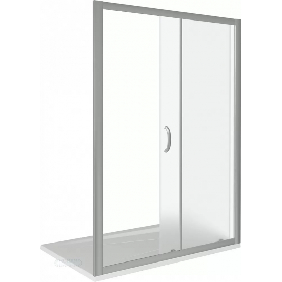 Душевая дверь в нишу BAS Good door Infinity WTW-140-G-CH 140x185 стекло грейп, профиль хром