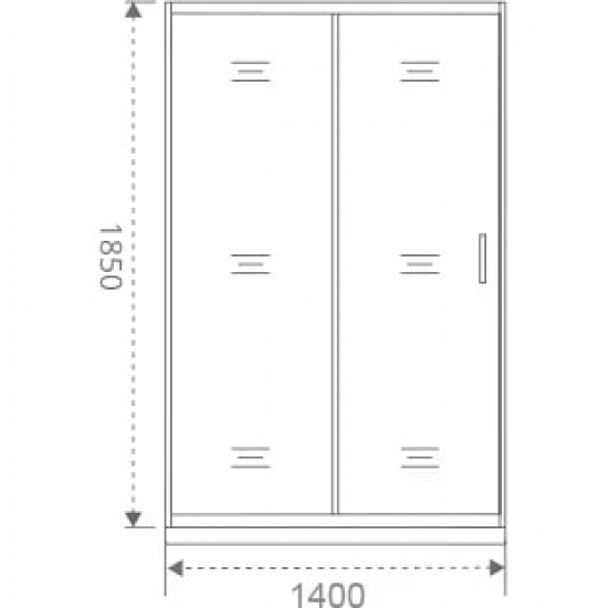 Душевая дверь в нишу BAS Good door Infinity WTW-140-G-CH 140x185 стекло грейп, профиль хром