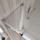 Душевой уголок BelBagno LUCE-A-22-90+20-P-Cr стекло рифлёное, профиль хром