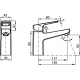 Смеситель для раковины MILARDO Atlantic ATLSB00M01 хром