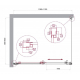 Душевой уголок BelBagno LUCE-AH-1-110/90-C-Cr стекло прозрачное, профиль хром