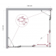 Душевой уголок BelBagno LUCE-AH-22-140/120-C-Cr стекло прозрачное, профиль хром