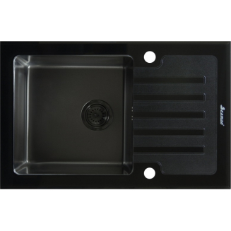 Мойка для кухни врезная SEAMAN Eco Glass SMG-780B Gun (PVD)