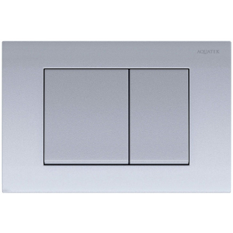 Кнопка для инсталляции AQUATEK PNS-0000003 (001CQ) хром матовый, пневматическая