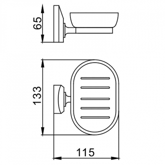 Мыльница FRAP F1602 стеклянная