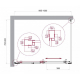 Душевой уголок BelBagno LUCE-AH-1-100/80-C-Cr стекло прозрачное, профиль хром