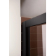 Душевая дверь в нишу AQUANET Pleasure AE60-N-140H200U-BT 140x200 стекло прозрачное, профиль чёрный