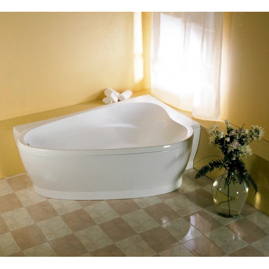 Акриловая ванна 1МАРКА  Love R 185x135 см, угловая, с каркасом, для двоих, асимметричная
