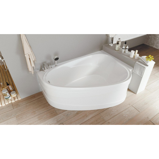 Акриловая ванна 1МАРКА  Love R 185x135 см, угловая, с каркасом, для двоих, асимметричная