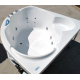 Акриловая ванна 1МАРКА  Trapani 140x140 см, угловая, с каркасом, для двоих, четверть круга