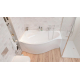 Акриловая ванна 1МАРКА  Gracia L 150x90 см, угловая, с каркасом, асимметричная