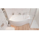 Акриловая ванна 1МАРКА  Gracia L 160x95 см, угловая, с каркасом, асимметричная