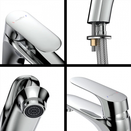 Смеситель для раковины TOKITO Takase TOK-TAK-1011 хром