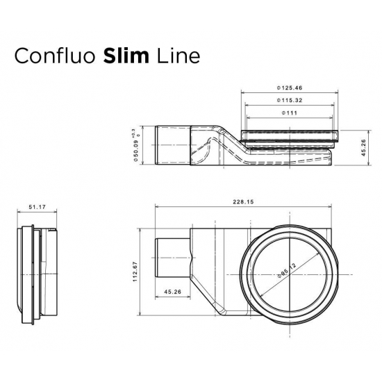 Душевой лоток Pestan Confluo Slim Line 750+ хром