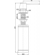 Дозатор для кухонной мойки PAULMARK Sauber D001-308, черный
