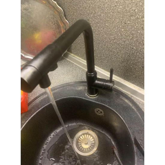 Смеситель для кухни с подключением к фильтру с питьевой водой KAISER Teka 13044-9 чёрный
