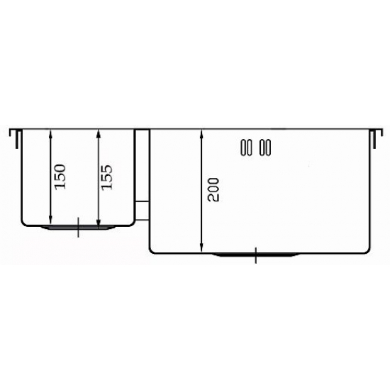 Мойка для кухни врезная SEAMAN Eco Marino SMB-6151DLS двухчашевая, вентиль-автомат