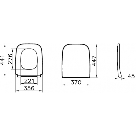 Сиденье для унитаза VITRA Integra Square 191-003-009 с микролифтом