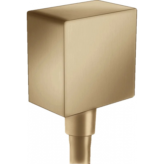 Шланговое подключение HANSGROHE Fixfit Square 26455140 шлифованная бронза