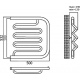 Полотенцесушитель водяной TERMINUS Фокстрот-лиана AISI 500х500