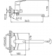 Смеситель для ванны FRAP H703 F22703-B хром