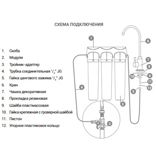 Фильтр стационарный ГЕЙЗЕР Смарт Био 521