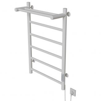 Полотенцесушитель электрический MIXLINE Vega 80x50 318 Вт, полка, белый