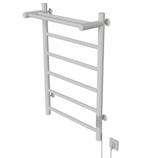 Полотенцесушитель электрический MIXLINE Vega 80x50 318 Вт, полка, белый