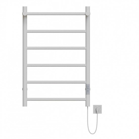 Полотенцесушитель электрический MIXLINE Vega 80x50 318 Вт, полка, белый