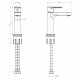 Смеситель для раковины WONZON & WOGHAND WW-H1032-BG, брашированное золото