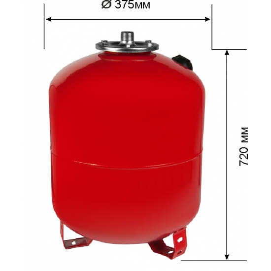 Расширительный бак отопления UNIPUMP 80 л вертикальный