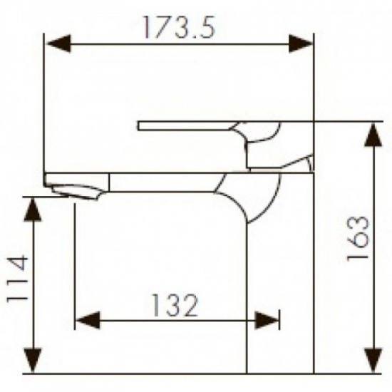 Смеситель для раковины KAISER Linear 59011