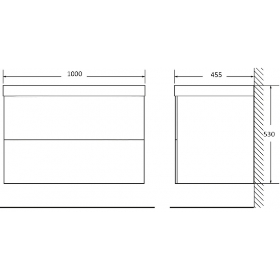 Тумба с раковиной BELBAGNO Albano 100 подвесная, rovere rustico