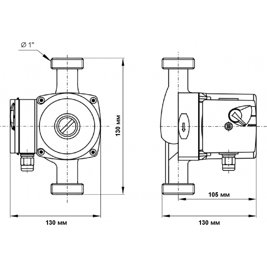 Циркуляционный насос UNIPUMP UPH 20-60