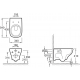 Унитаз подвесной JACOB DELAFON Struktura EDE102-00 безободковый, сиденье микролифт тонкое E28931-WTE