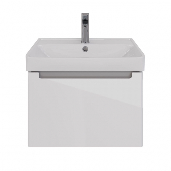 Тумба для комплекта LEMARK Buno mini 60 подвесная, 1 ящик, белая, под раковину Neon 60