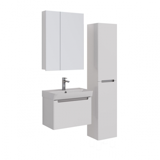 Тумба для комплекта LEMARK Buno mini 60 подвесная, 1 ящик, белая, под раковину Neon 60