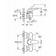 Смеситель для душа GROHE Eurostyle 23722LS3 белая луна