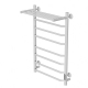 Полотенцесушитель электрический MIXLINE Mira 80x50 403 Вт, полка, белый