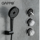 Смеситель для ванны GAPPO G03-6 G2203-6 чёрный/хром