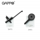 Смеситель для ванны GAPPO G03-6 G2203-6 чёрный/хром
