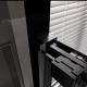 Душевая дверь в нишу VECONI Premium Trento PTD-30B 140x200 стекло прозрачное, профиль чёрный