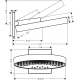 Верхний душ HANSGROHE Rainfinity 26234700