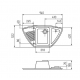 Мойка для кухни керамогранит АКВАТОН Лория 94*52 серый шелк