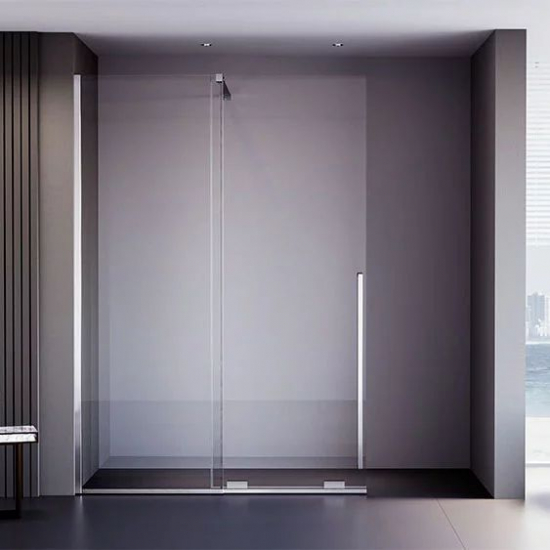 Душевая перегородка VECONI Premium Trento PTDW-50CH 150x200 стекло прозрачное, профиль хром